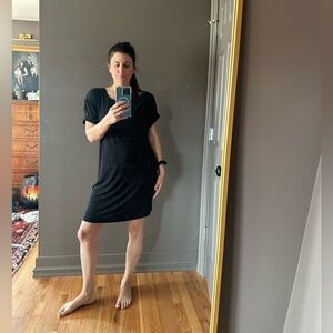 Vince black tee shirt dress (lightweight)